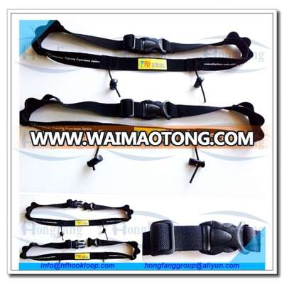 Adjustable soft marathon belt with gel holders