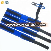 Blue neoprene timing chip straps